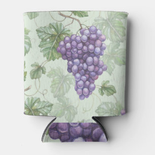 Enfriador De Latas Uvas Acuarela, Patrón de infiltración de fruta.