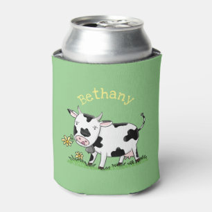 Enfriador De Latas Vaca corta en ilustracion personalizado de campo v