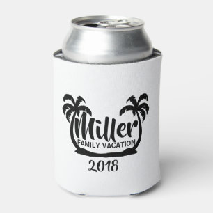 Enfriador De Latas Vacaciones de familia de las palmeras