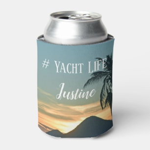 Enfriador De Latas # vacaciones de la isla de la vida del yate a