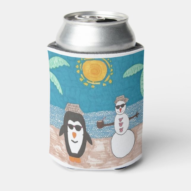 Enfriador De Latas Vacaciones de navidades (Reverso de la lata)