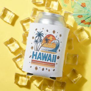 Enfriador De Latas Vacaciones en Hawái Atardecer Playa 70S