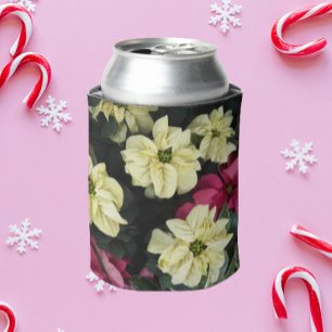 Enfriador De Latas Vacaciones estacionales Poinsettias Floral