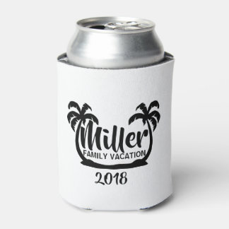 Enfriador De Latas Vacaciones familiares de palmeras