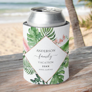 Enfriador De Latas Vacaciones familiares tropicales