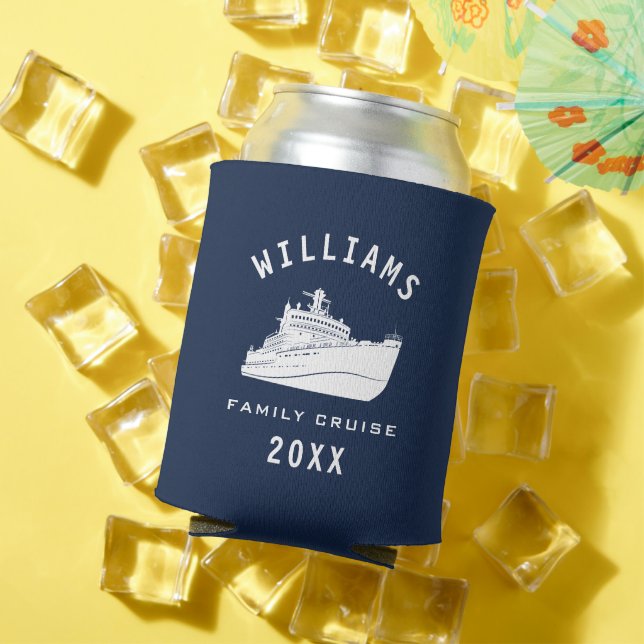 Enfriador De Latas Vacaciones veraniegas de la Reunión de la Familia  (Verano in situ)