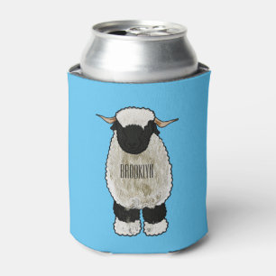 Enfriador De Latas Valais Blacknose ilustracion personalizado ovino