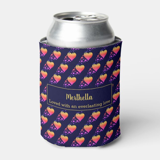 Enfriador De Latas VALENTINES ODIA A LA Marina Personalizado Personal (Lata Anverso)