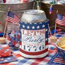 Enfriador De Latas ¡Vámonos de Fiesta Como Si Fuera 1776 | Fiesta del