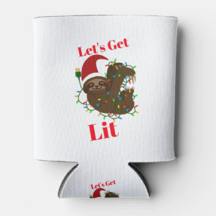 Enfriador De Latas Vamos a conseguir Navidades livianos Sloth