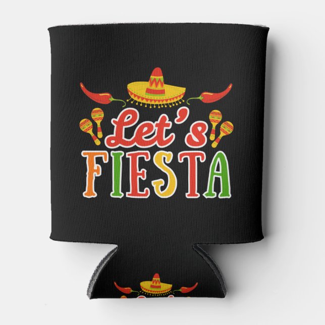 Enfriador De Latas Vamos a Fiesta Cinco de Mayo (Anverso)