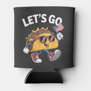 Enfriador De Latas Vamos TACO Trump 4 de julio amantes del taco