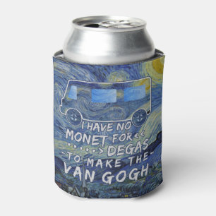Enfriador De Latas Van Gogh Monet desgasifica noche estrellada del