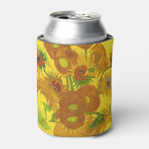 Enfriador De Latas Van Gogh Quince Girasoles En Un Bella Artes De Vas