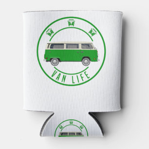 Enfriador De Latas Van Life Vintage Retro Camión verde