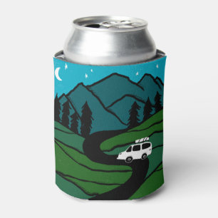 Enfriador De Latas VANLIFE Trees Forest Mountain Explora la aventura