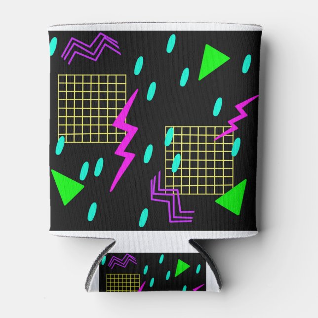 Enfriador De Latas Vaporwave básico en negro (Anverso)