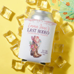 Enfriador De Latas Vaquera Último Rodeo Rosa Despedida de Soltera