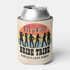 Enfriador De Latas Vaqueras dejemos ir a chicas vintage rústico de fi
