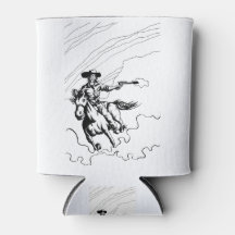 Vaquero En ilustracion De Caballo