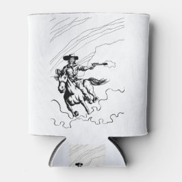 Enfriador De Latas Vaquero En ilustracion De Caballo