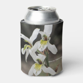 Enfriador De Latas Vaso refrigerador de orquídeas amarillas blancas