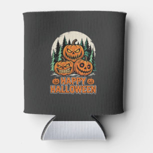 Enfriador De Latas Vector de bosque de calabaza espeluznante de Hallo