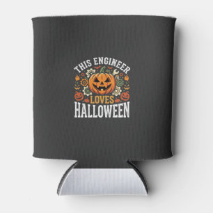 Enfriador De Latas Vector de calabaza de ingeniero de Halloween