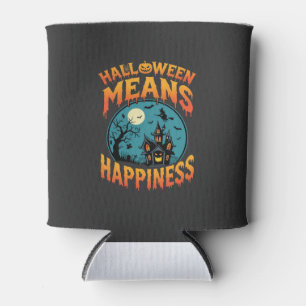 Enfriador De Latas Vector de Casa Embrujada de Felicidad de Halloween