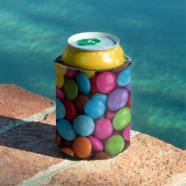 Enfriador De Latas Velas coloridas, Botones de golosinas, Dulces, Com