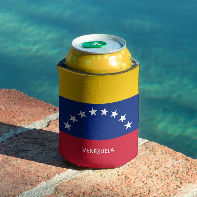 Enfriador De Latas Venezuela flag custom can cooler (Piscina in situ)