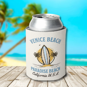 Enfriador De Latas Venice Beach California Retro Surf Design