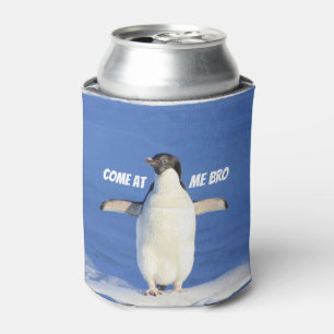 Enfriador De Latas Venido en mí pingüino de Bro Meme