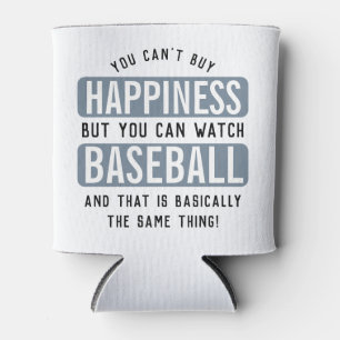 Enfriador De Latas Ver el béisbol es felicidad es divertido el béisbo