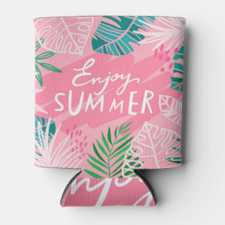 Enfriador De Latas Verano Trópico Vintage: Disfruten de las Cartas