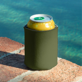 Enfriador De Latas Verde Ejército Color Sólido