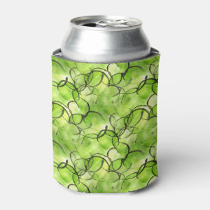 Enfriador De Latas verde vanguardista del fondo de la pintura de la