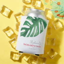Verdor y Monstera Bachelorette tropical rosa