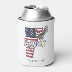 Enfriador De Latas Vermont Estados Unidos Retro State Map Vintage USA