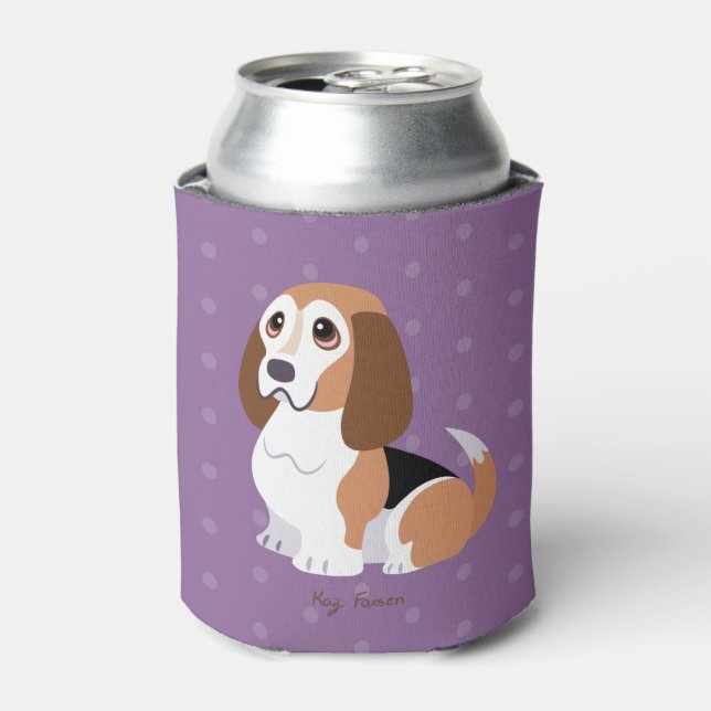 Enfriador De Latas Vernie, el montón de Basset (Lata Anverso)