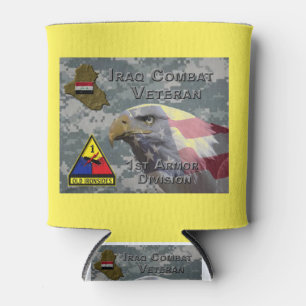 Enfriador De Latas Veterano de combate de la 1ª División Blindada en 
