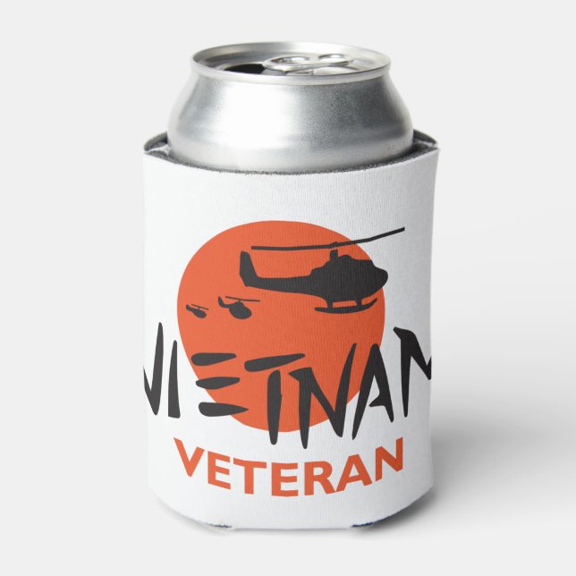 Enfriador De Latas Veterano de Vietnam (Lata Anverso)