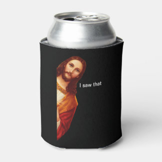 Enfriador De Latas Vi Que Jesús Doble Lado Negro