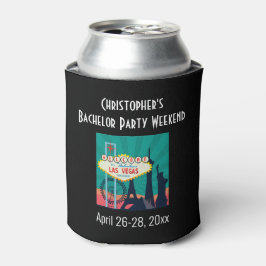 Enfriador De Latas Viaje de Bachelor Party Las Vegas Favor Cerveza