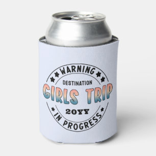 Enfriador De Latas Viaje de Chicas Personalizado en Progreso Gradient