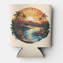 Enfriador De Latas Viaje de playa tropical de Hawái