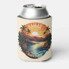 Enfriador De Latas Viaje de playa tropical de Hawái
