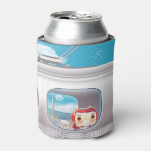 Enfriador De Latas Viaje en tren con gato