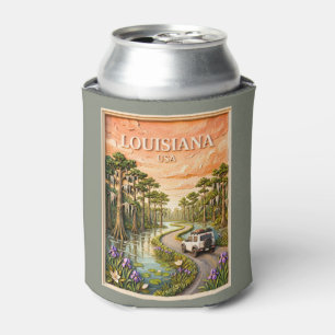 Enfriador De Latas Viaje por carretera vintage por el bayo pantanoso