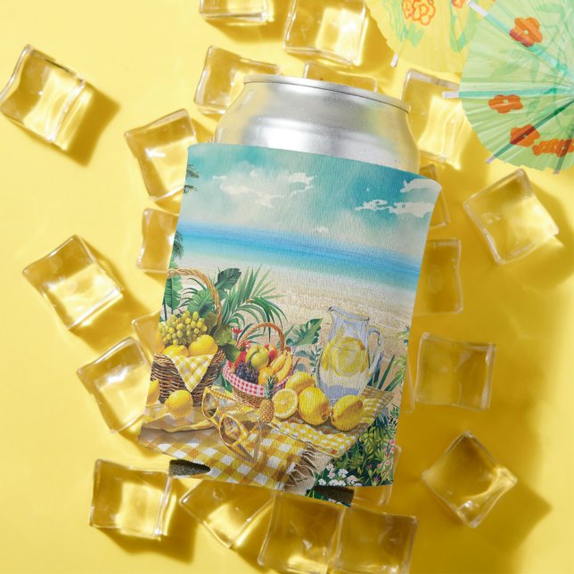 Enfriador De Latas Vibes de verano | Cóctel de verano de limón (Verano in situ)